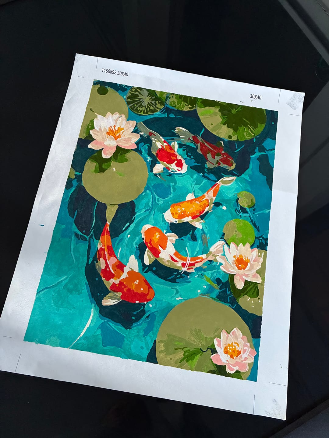 Customer photo review of Surprise Painting | Paint by Numbers