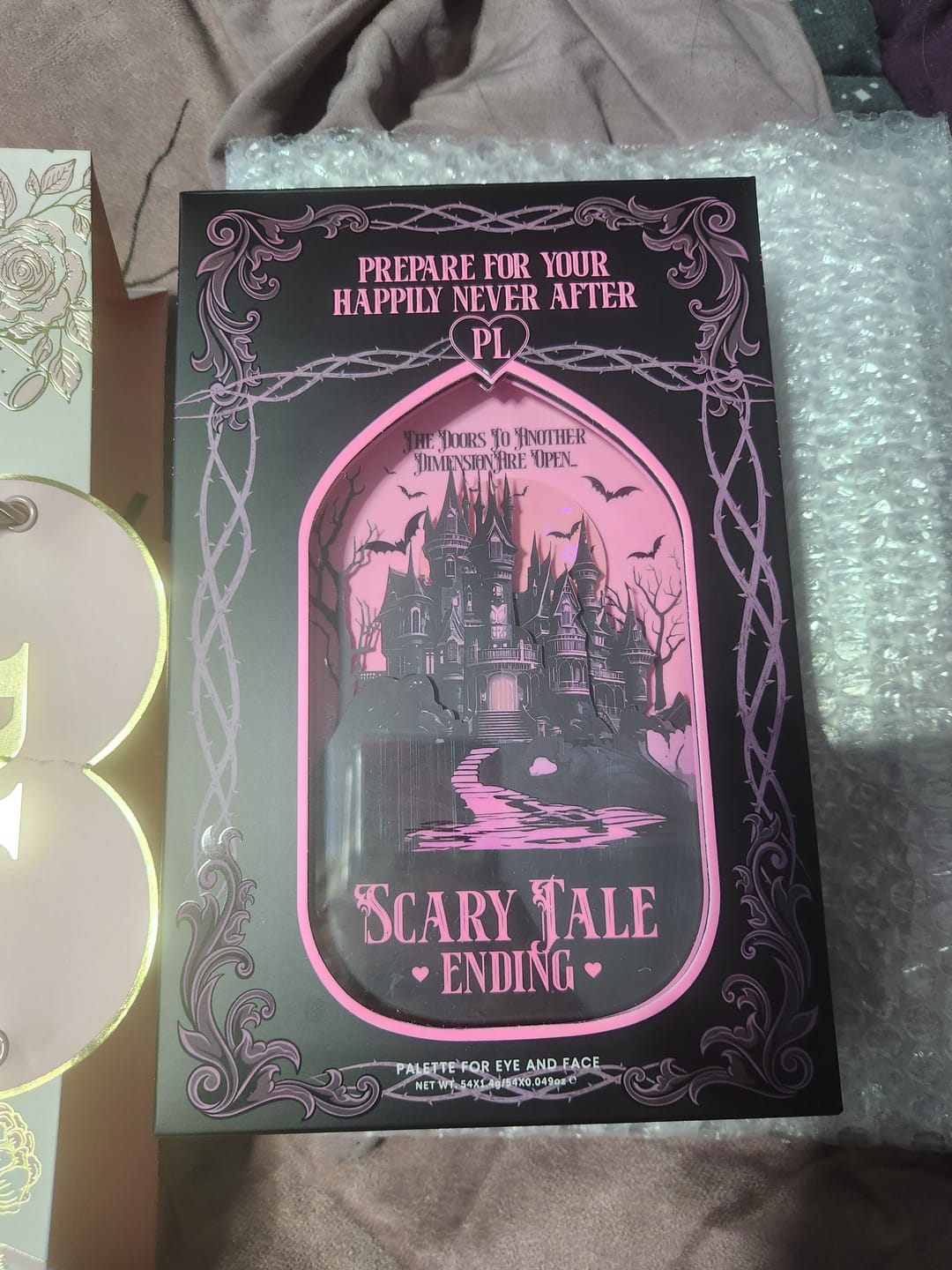 Customer photo review of Scary Tale Ending Halloween Eyeshadow Palette