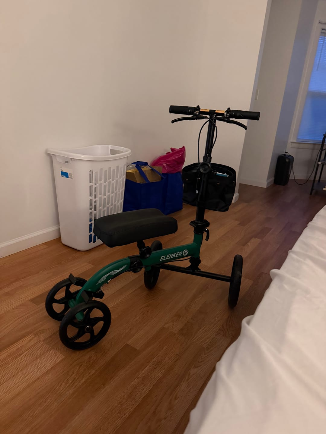 Customer photo review of MT-9251 Best Value Steerable Medical Knee Walker with 10" Wheels