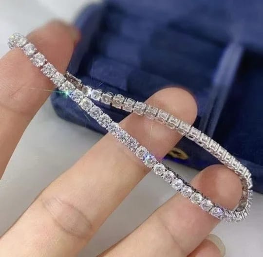 Customer photo review of Bracelet tennis (argent)