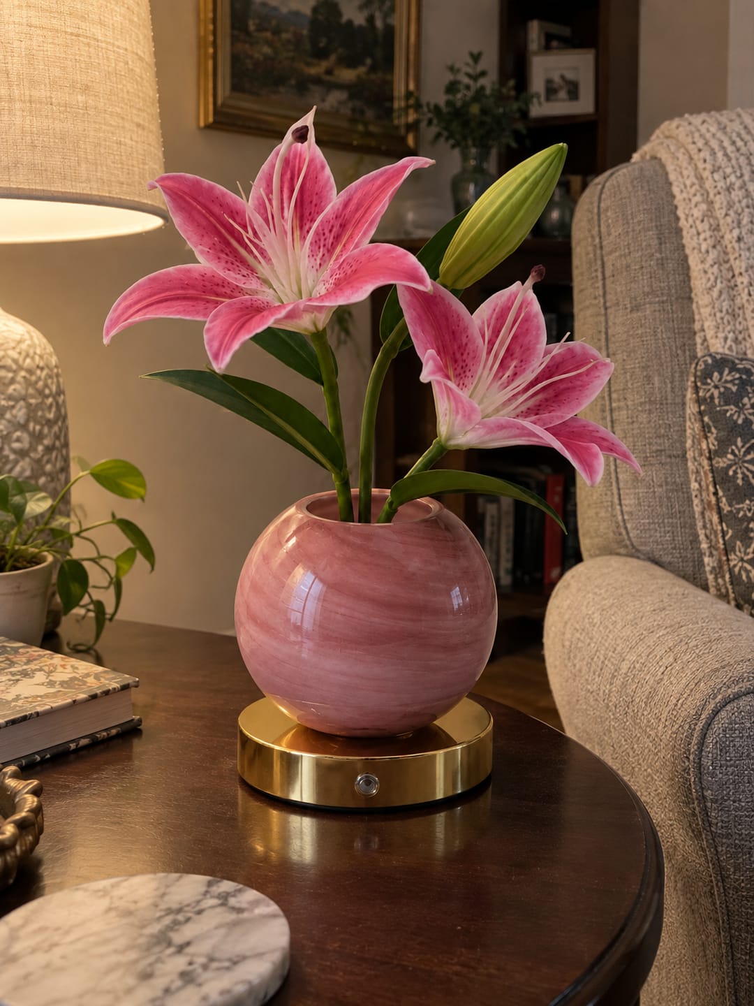 Customer photo review of Lily Bloom Lamp