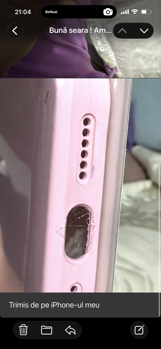 Customer photo review of Husa Silicon pentru iPhone 17 Pro Max, Sweet Pink