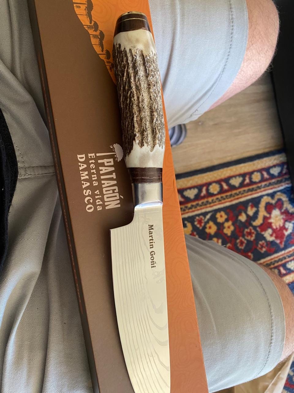 Customer photo review of Cuchillo Asador Artesanal hoja 16 cm PATAGÓN - PATAGÓNICO OLAS