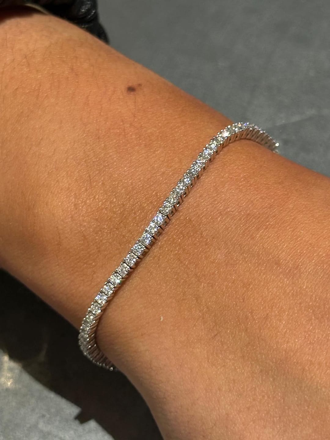 Customer photo review of 2mm Moissanite Tennis Bracelet