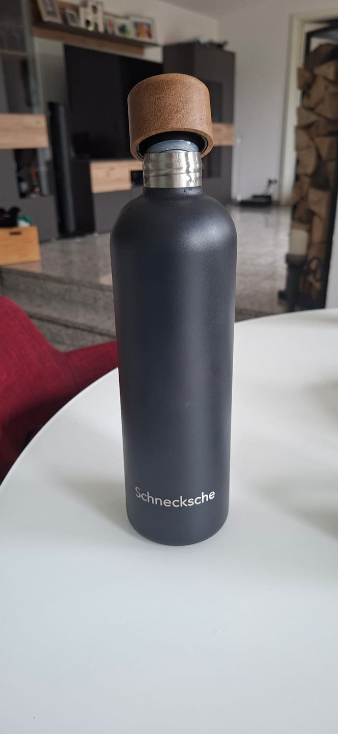 Customer photo review of T&N Edelstahl Trinkflaschen - Wood Edition