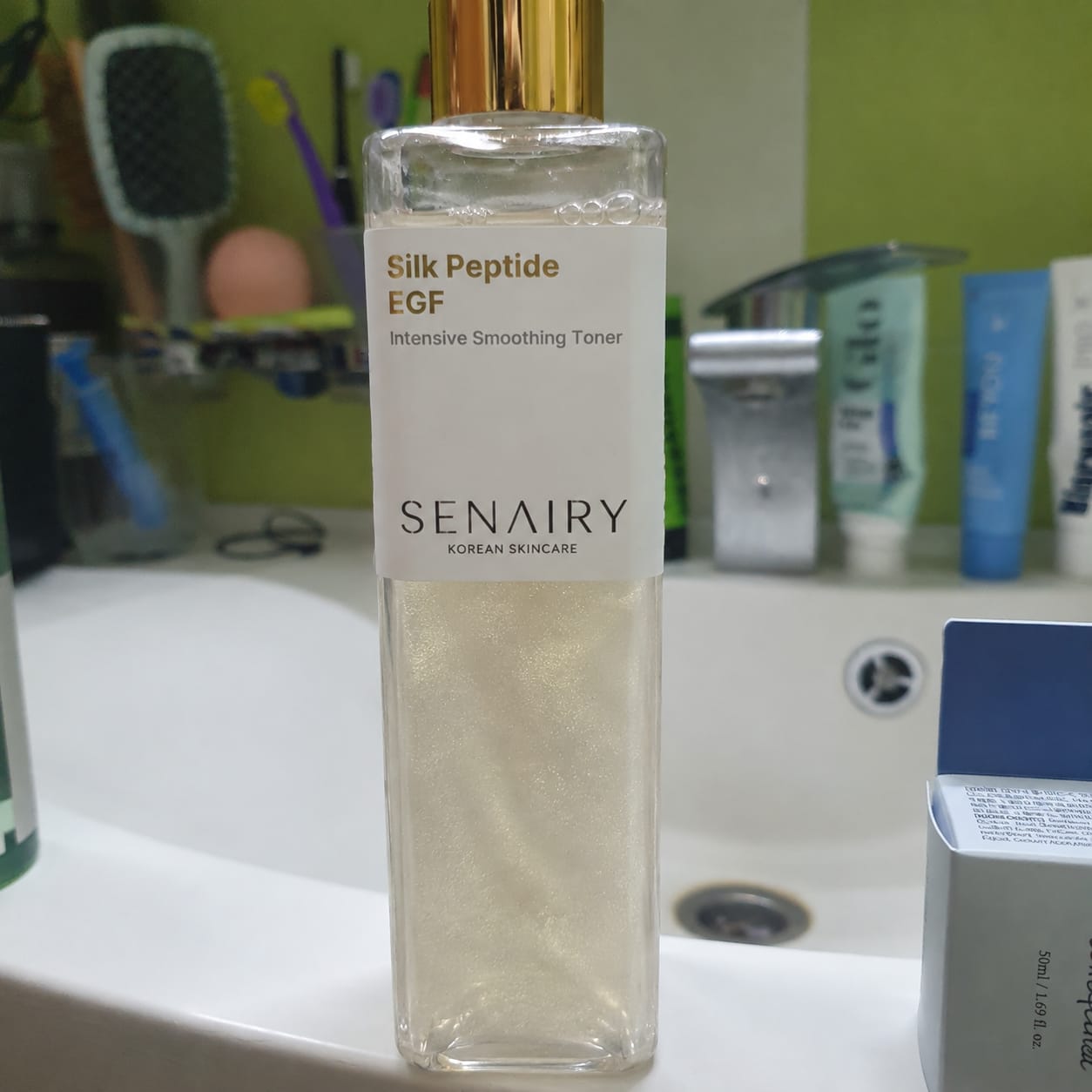 Customer photo review of Silk Peptide EGF Toner For Sagging Skin