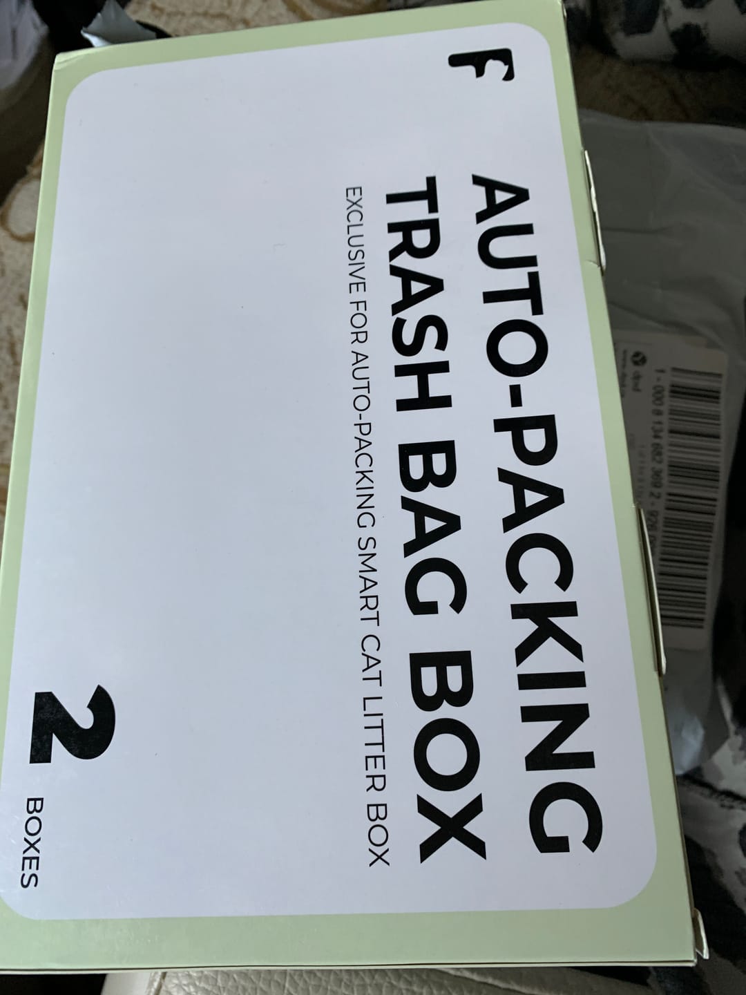 Customer photo review of Furbulous Trash Bag Box