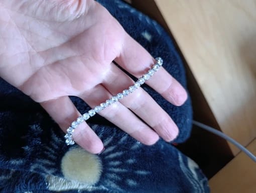Customer photo review of Bracelet tennis (argent)