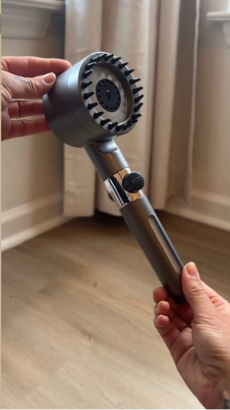 Customer photo review of Cabezal de Regadera Filtrante - Alta Presión