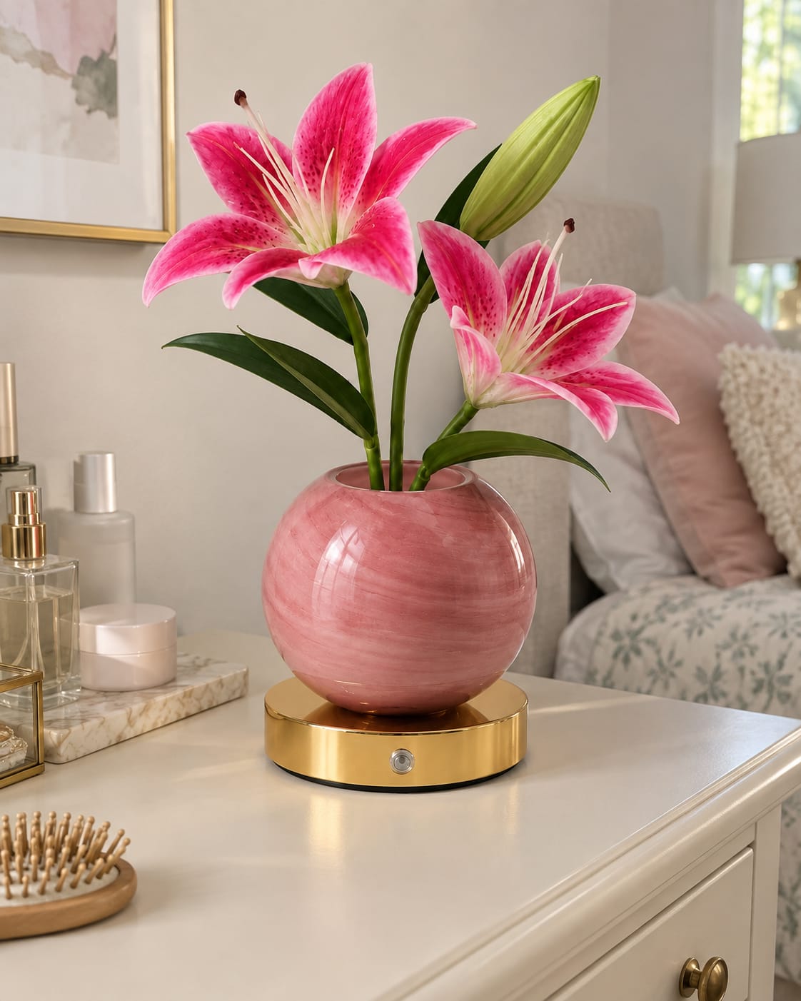 Customer photo review of Lily Bloom Lamp