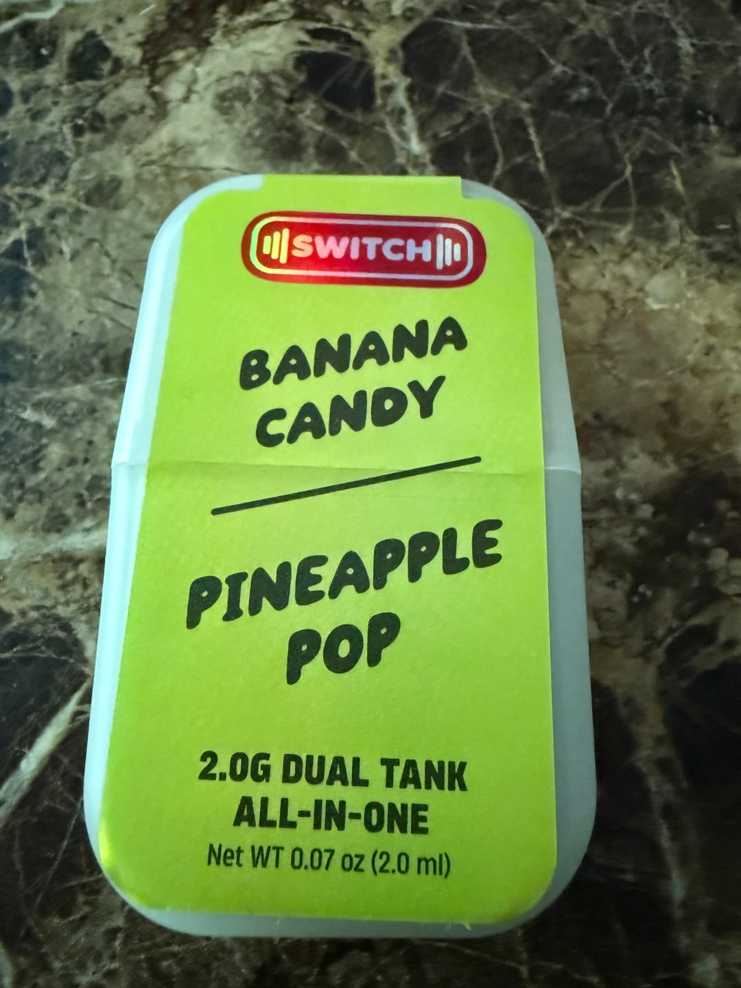 Customer photo review of Switch - 2G Banana Candy/Pineapple Pop