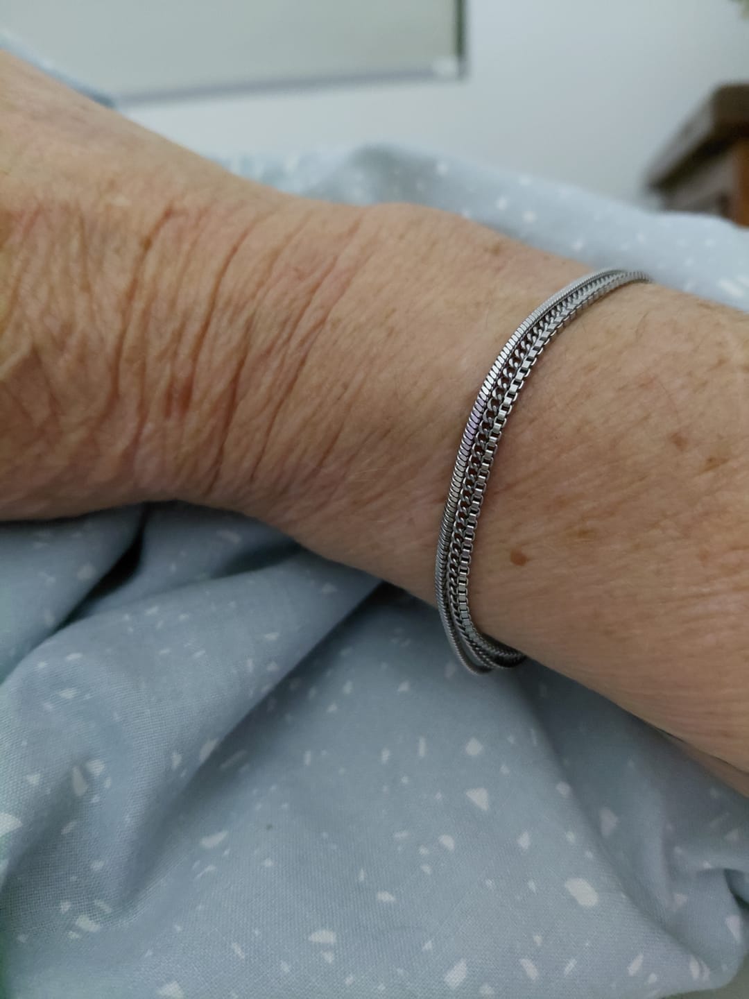 Customer photo review of Minimal Bracelet Stack
