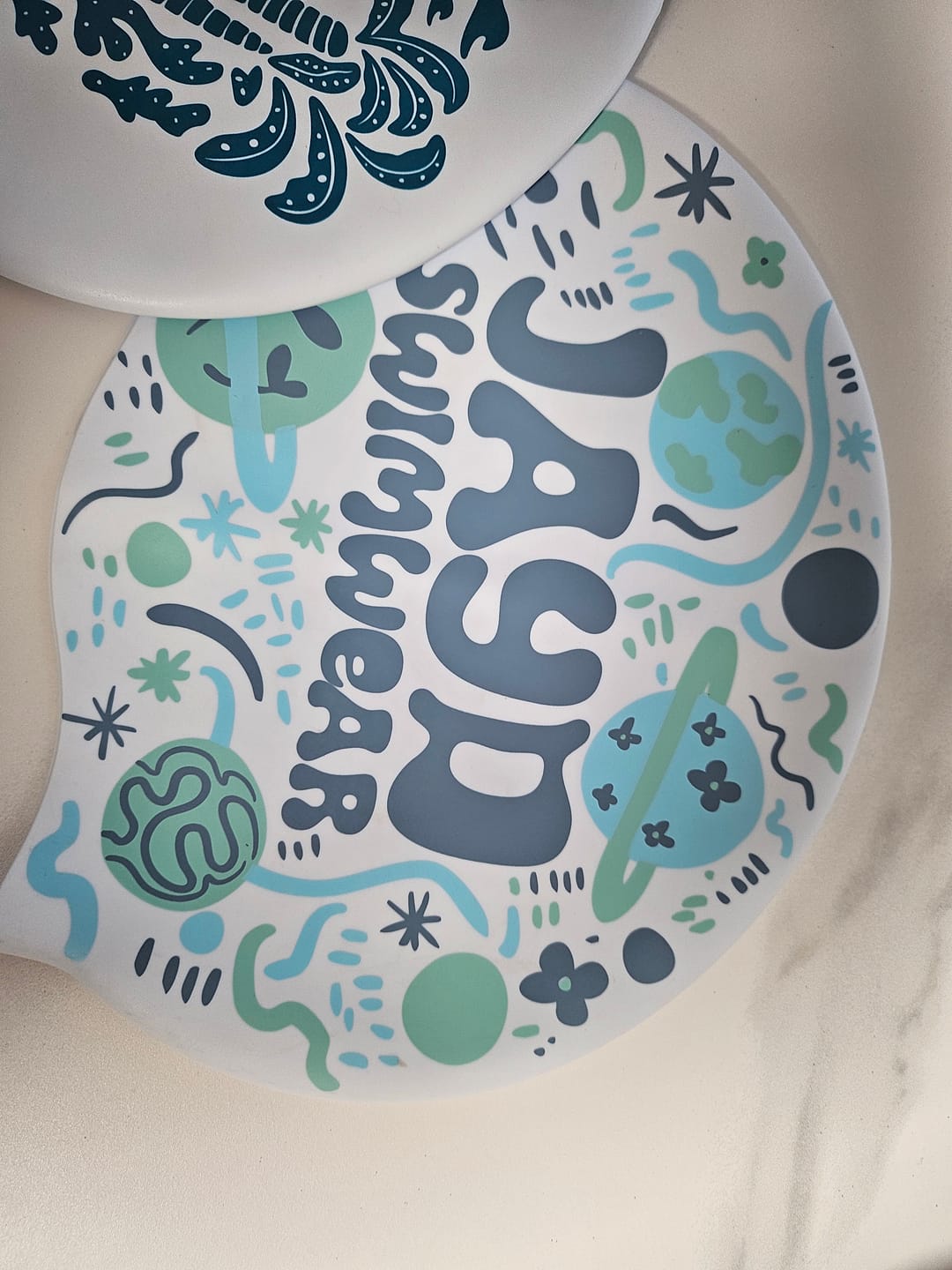 Customer photo review of JAYD Swim Cap - Lost In Space
