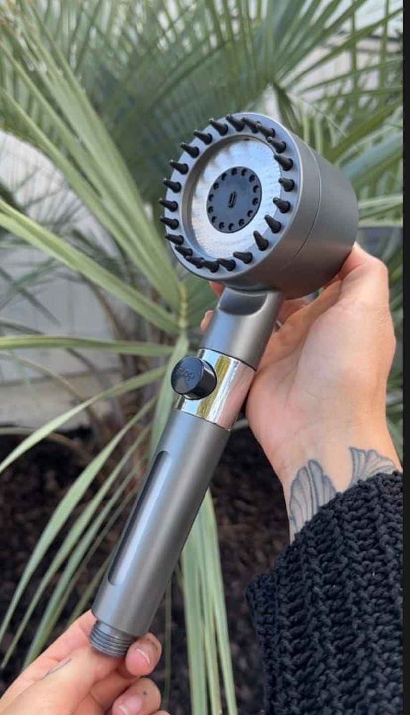Customer photo review of Cabezal de Regadera Filtrante - Alta Presión