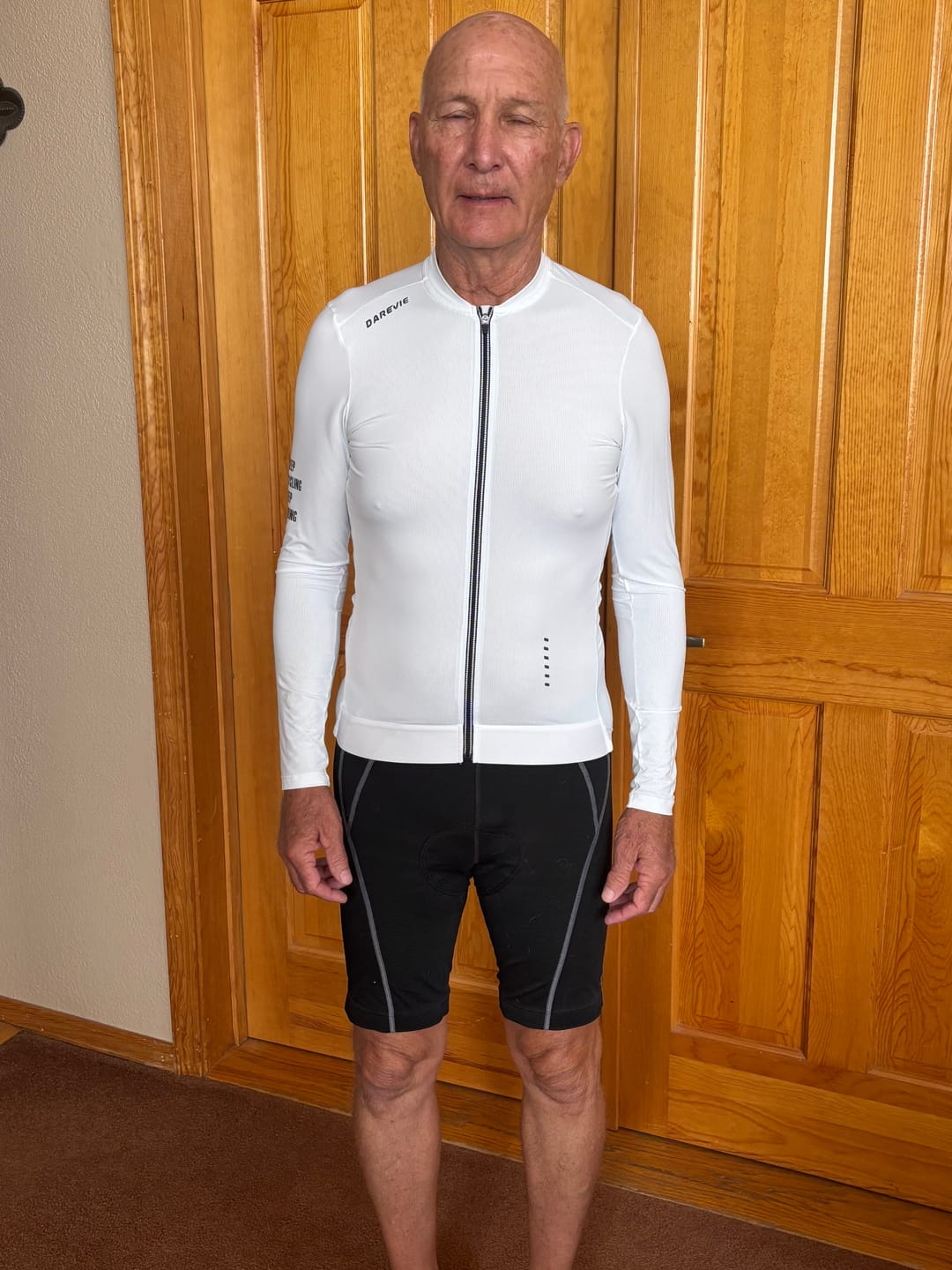 Customer photo review of VIVIDNESS LS JERSEY - WHITE