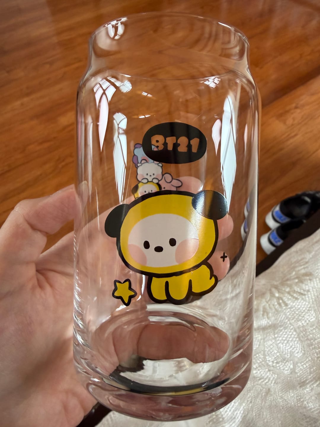 Customer photo review of BT21 MININI GLASS CUP