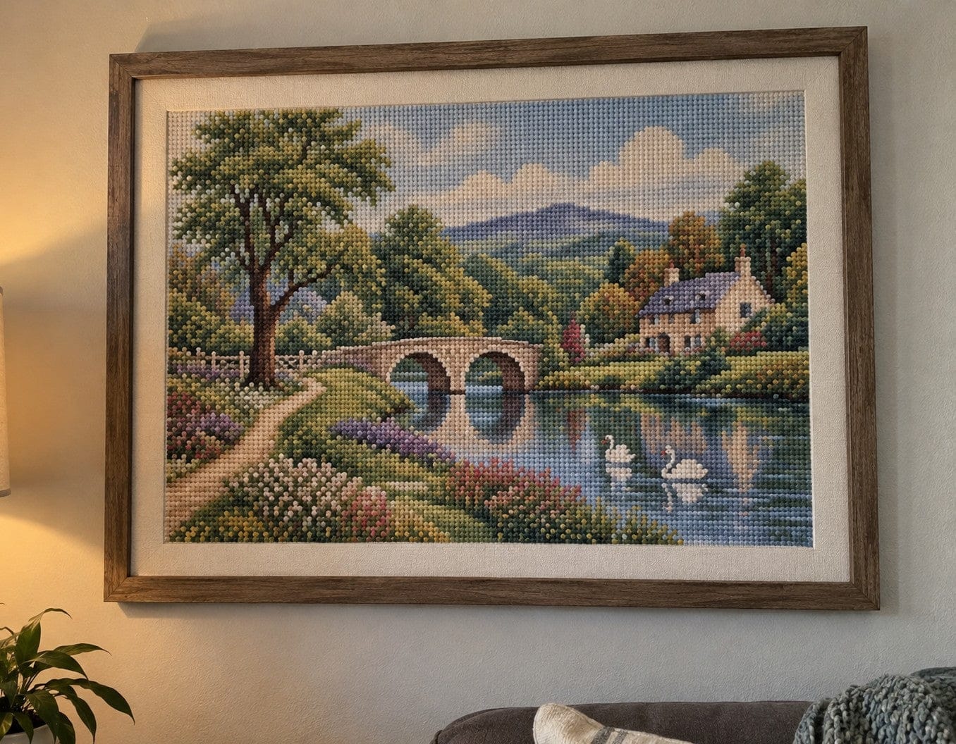 Customer photo review of Custom Cross Stitch Kit- Turn Your Photo Into Handmade Art