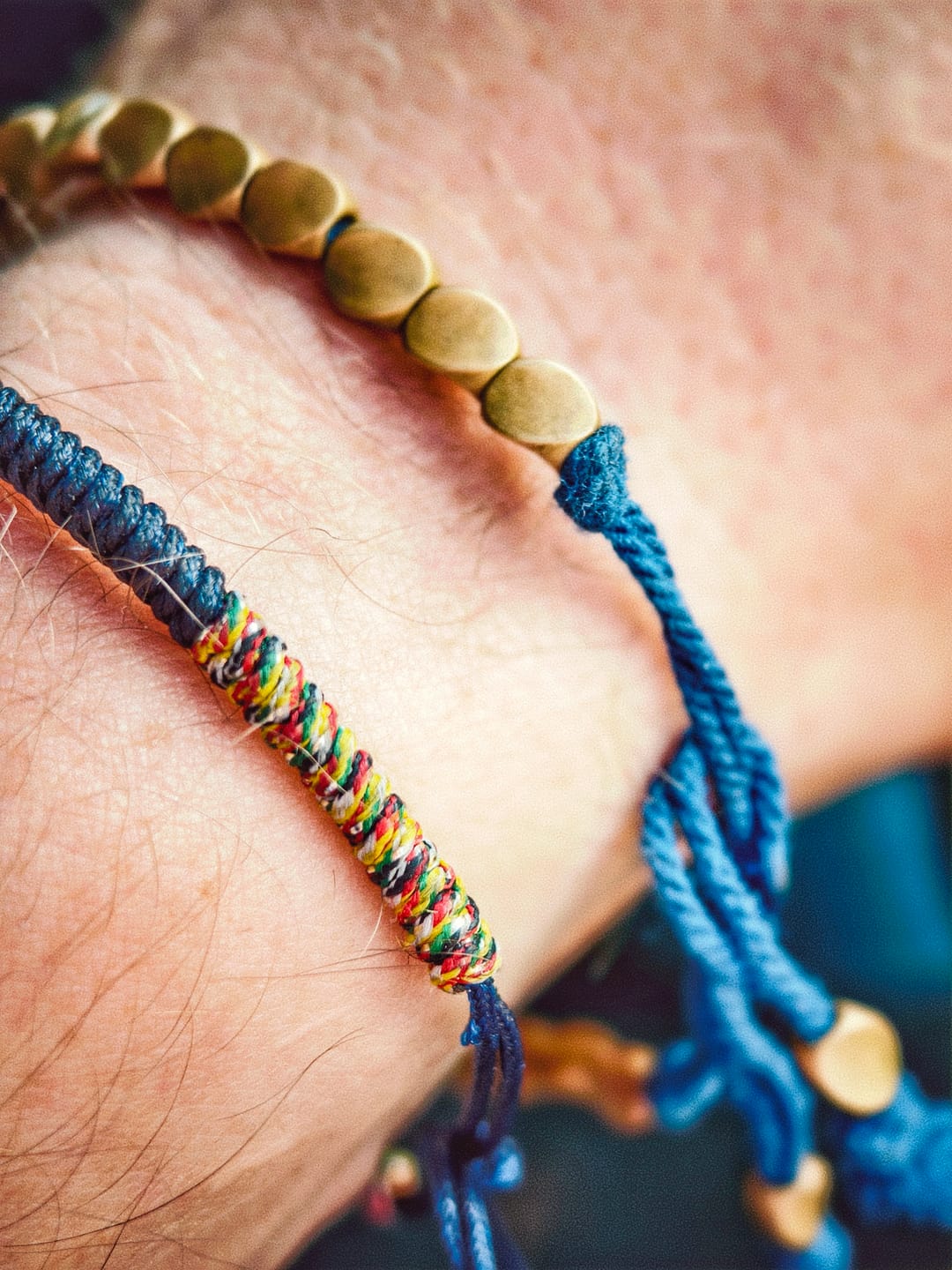 Customer photo review of Buddha Stones 3-teiliges tibetisches Kupferperlen-Heilungsschutz-Glücksarmband-Set