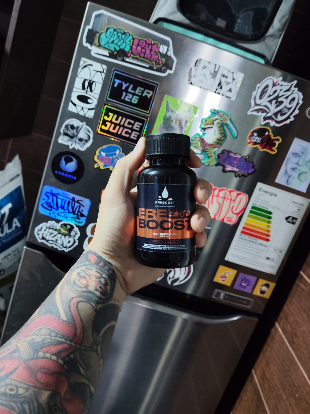 Customer photo review of EREBOOST | 60 Cápsulas