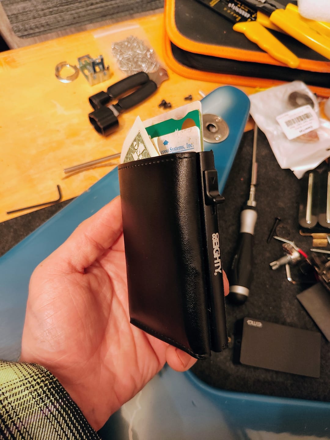 Customer photo review of 80Eighty® Onyx Wallet