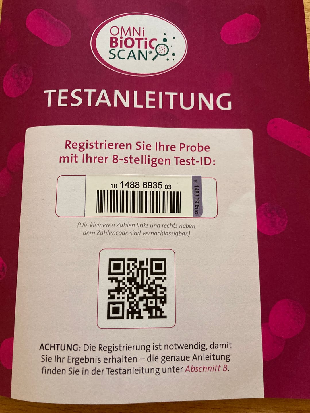 Customer photo review of OMNi-BiOTiC SCAN®