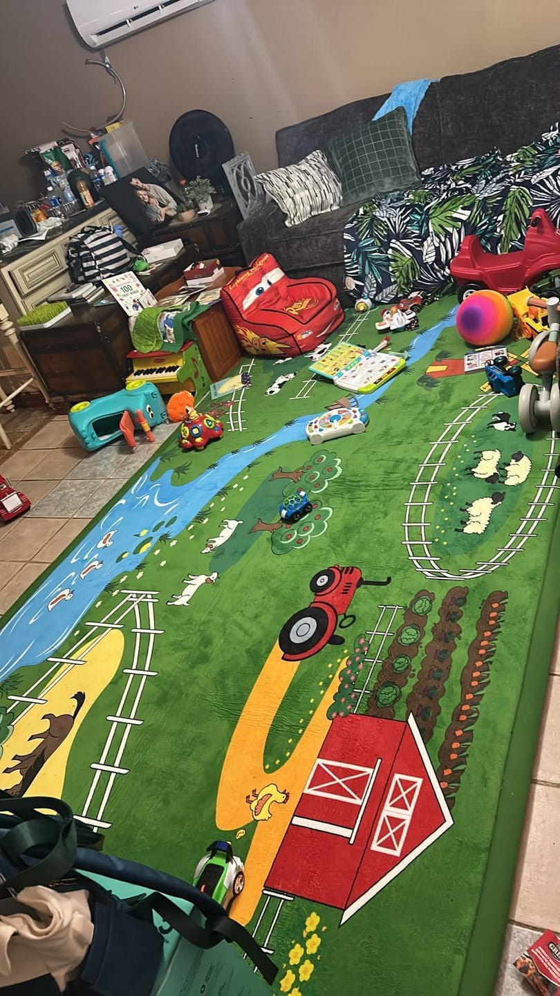 Customer photo review of Relax Mat - 1.4" Thick Soft Foam Play Mat