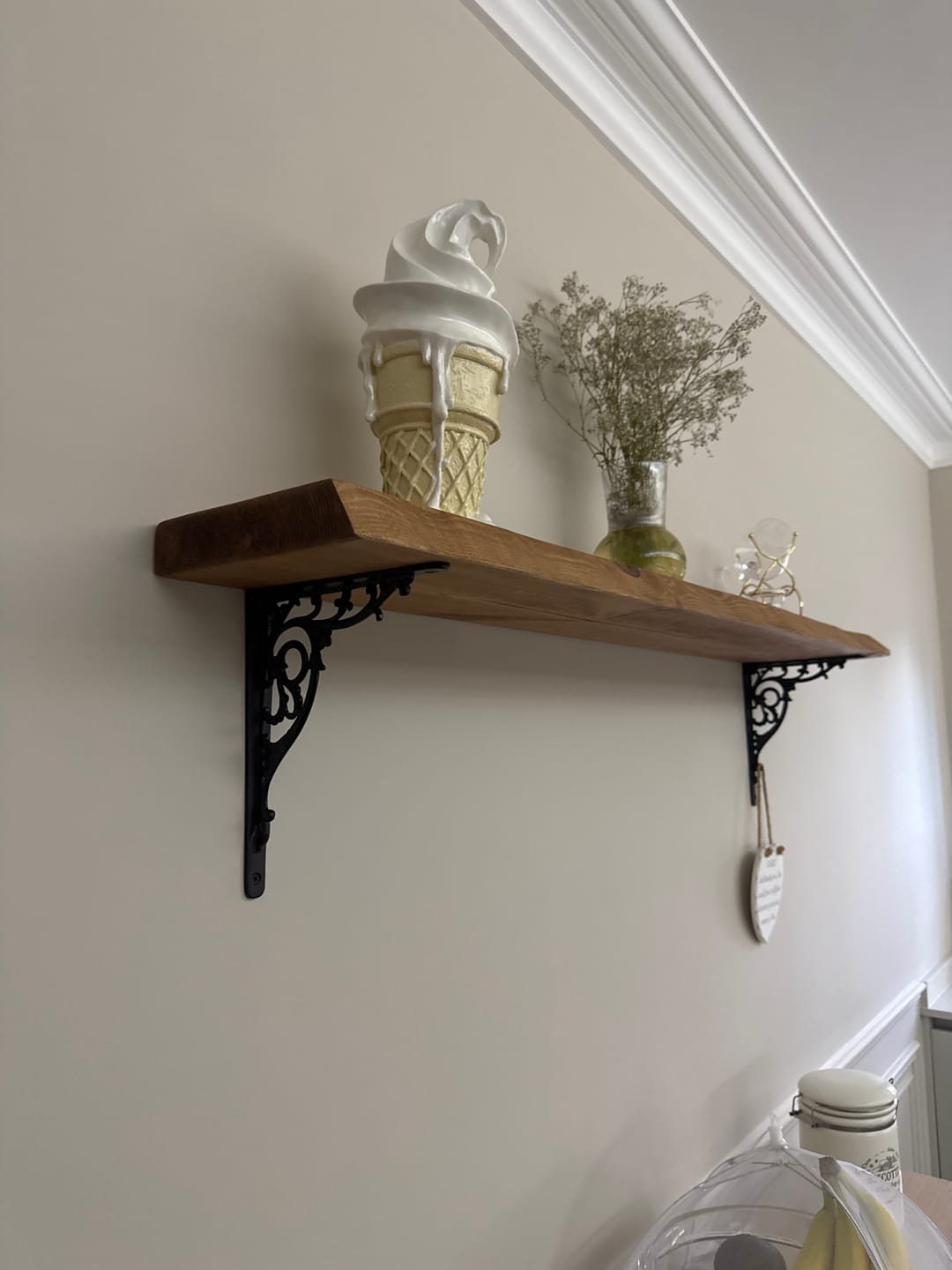 Customer photo review of 8 x 10 Inch Majestic Cast Iron Shelf Bracket
