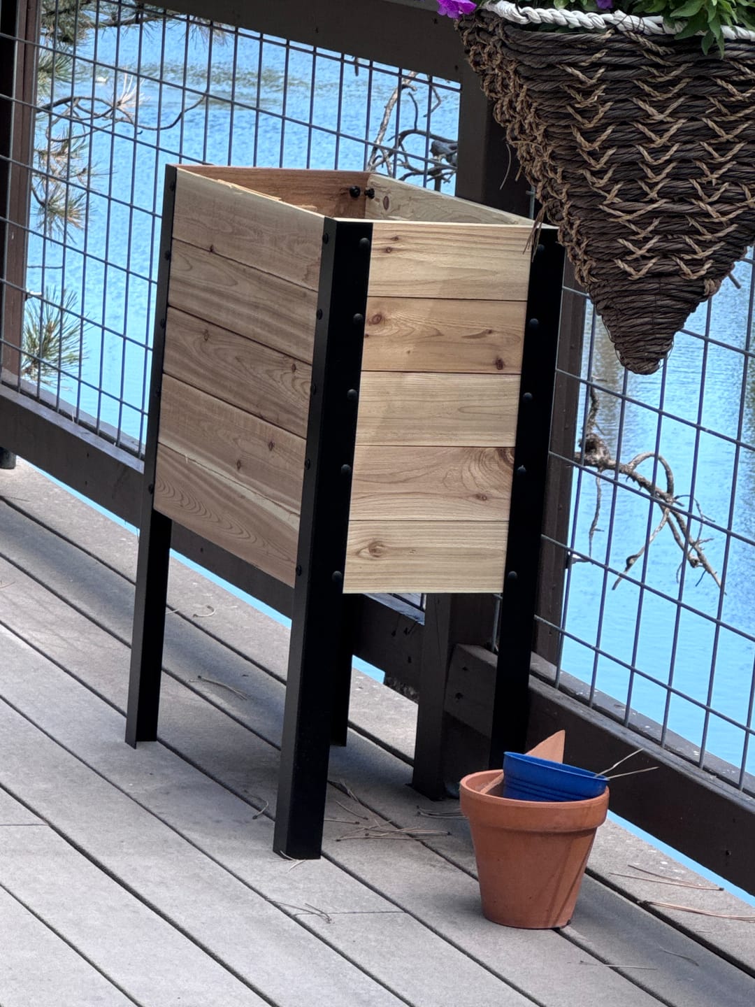 Customer photo review of 11.5″ x 24″ Deep Root Raised Garden Bed - 30″ TALL / Garden Grade