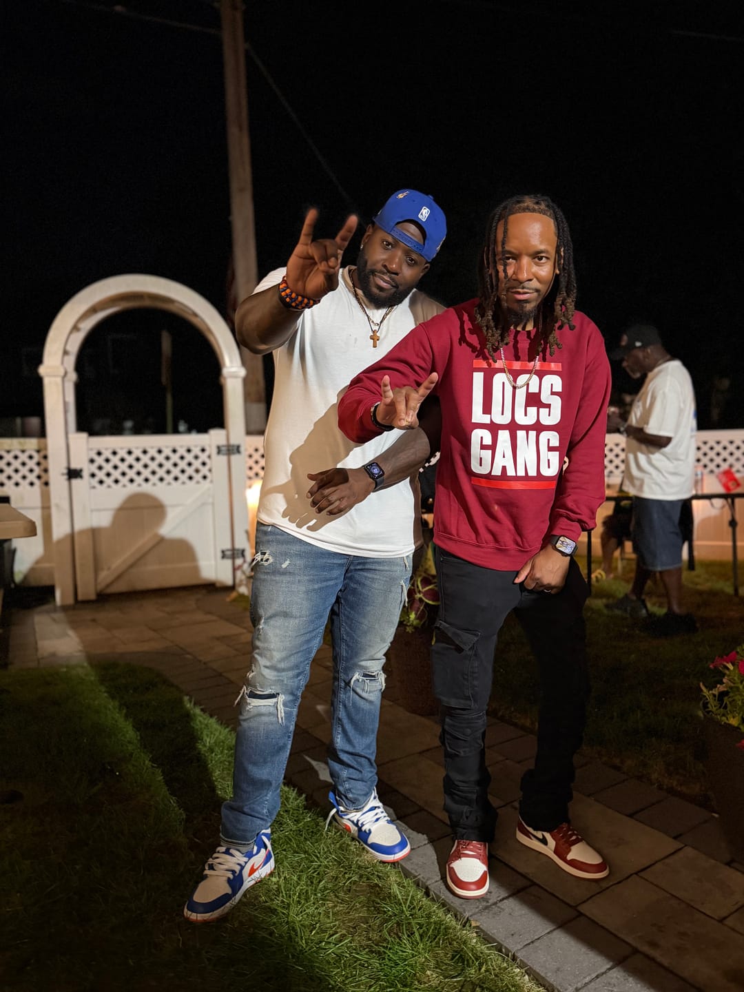Customer photo review of Locs Gang Sweatshirt (burgundy)