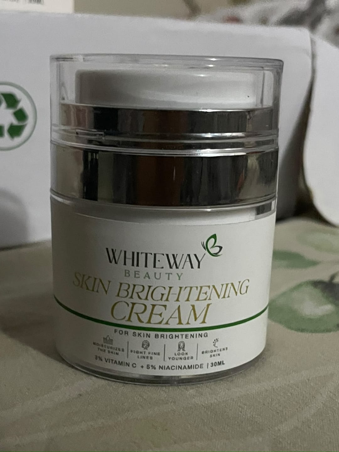 Customer photo review of Korean Dark Spot & Brightening Cream