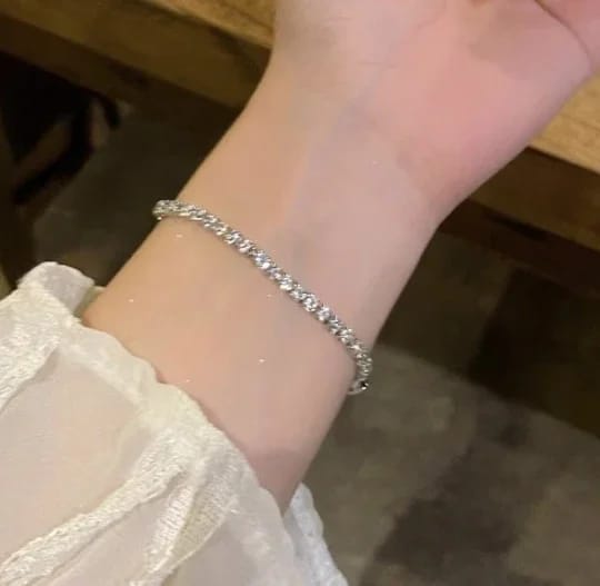 Customer photo review of Bracelet tennis (argent)