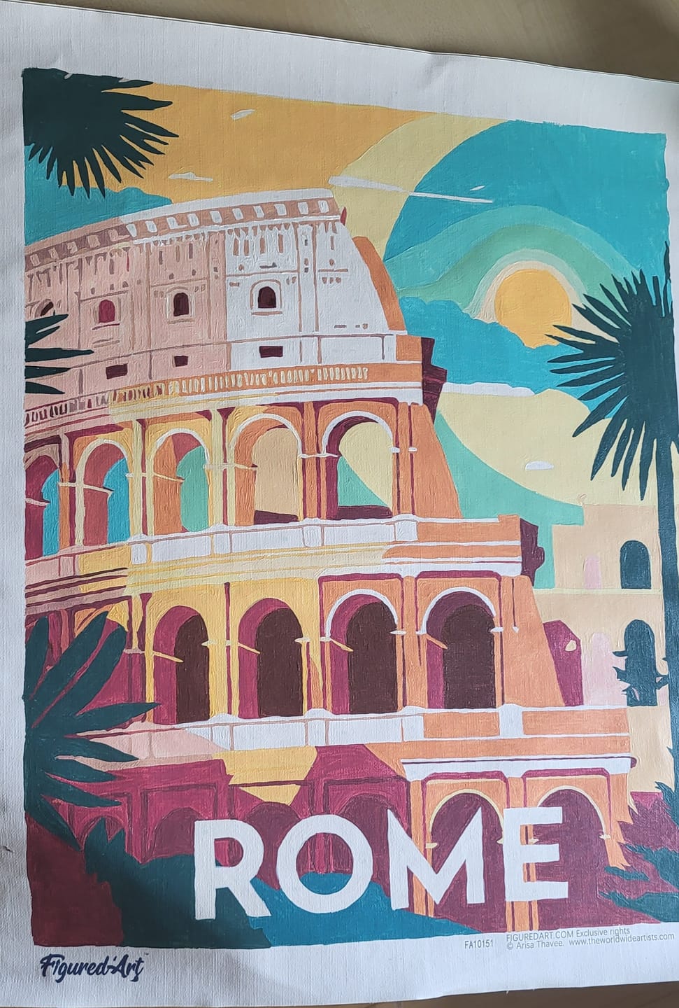 Customer photo review of Affiche Vintage Rome