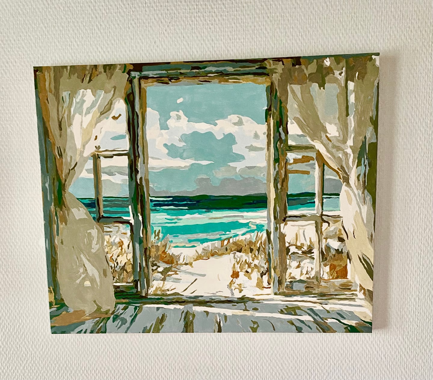Customer photo review of Whispers of the Shore | Paint by Number