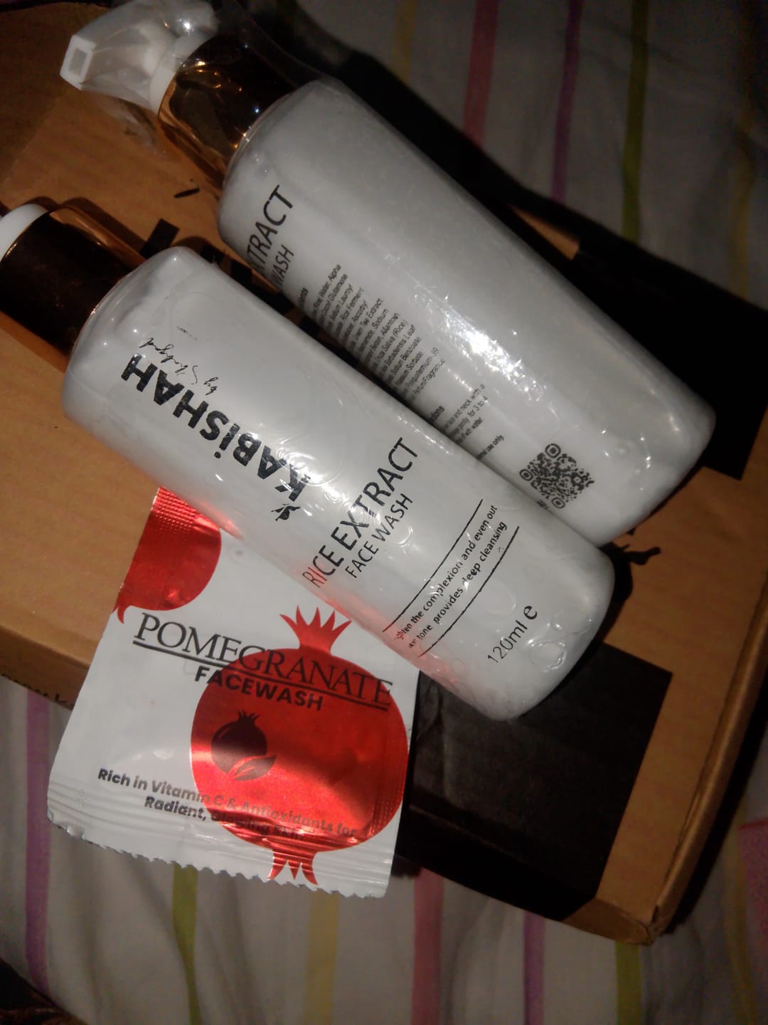Customer photo review of Rice Extract Facewash Double Facewash