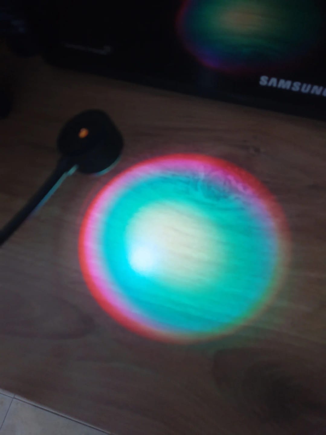 Customer photo review of Light Projector Yellow Sunset