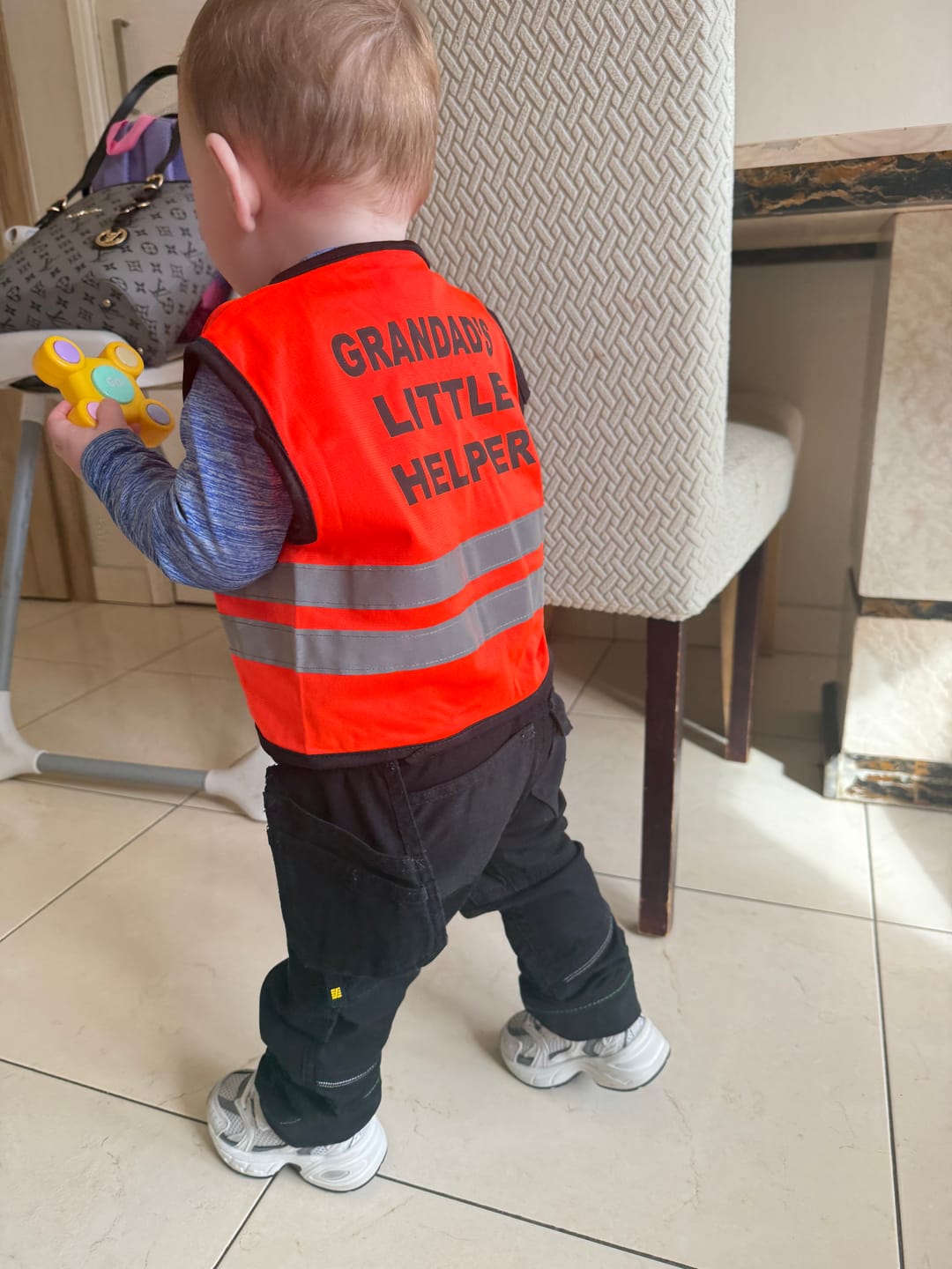 Customer photo review of Kids Grandads Little Helper Vest