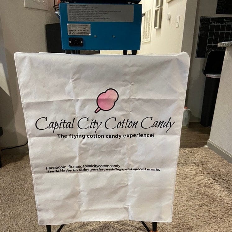 Customer photo review of Custom printed table runner