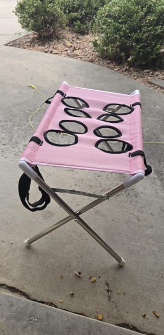 Customer photo review of Mesa Plegable para Cuidado de Mascotas