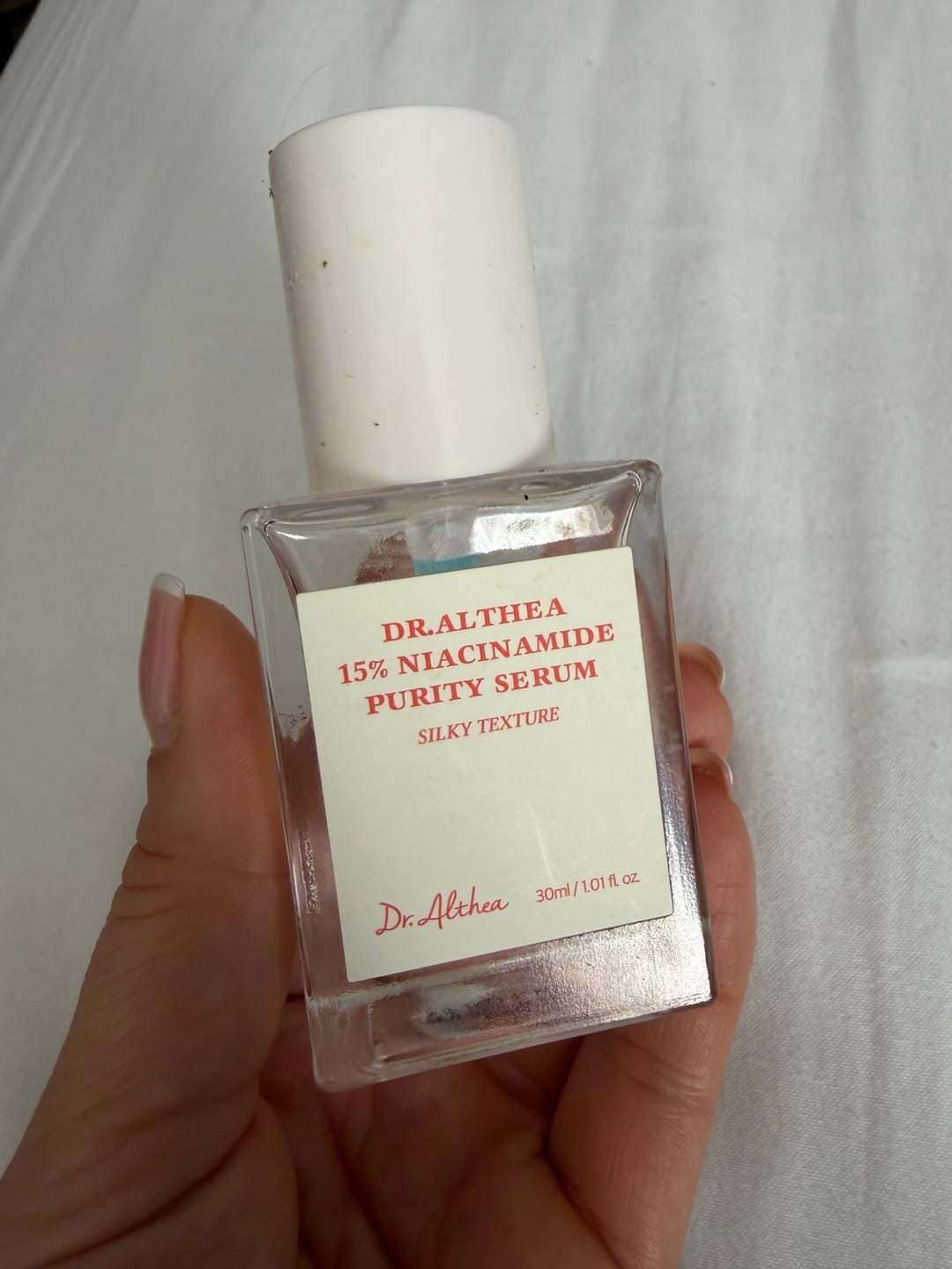 Customer photo review of Balinošs serums ar niacinamīdu un cinku Dr. Althea Niacinamide Purity Serum