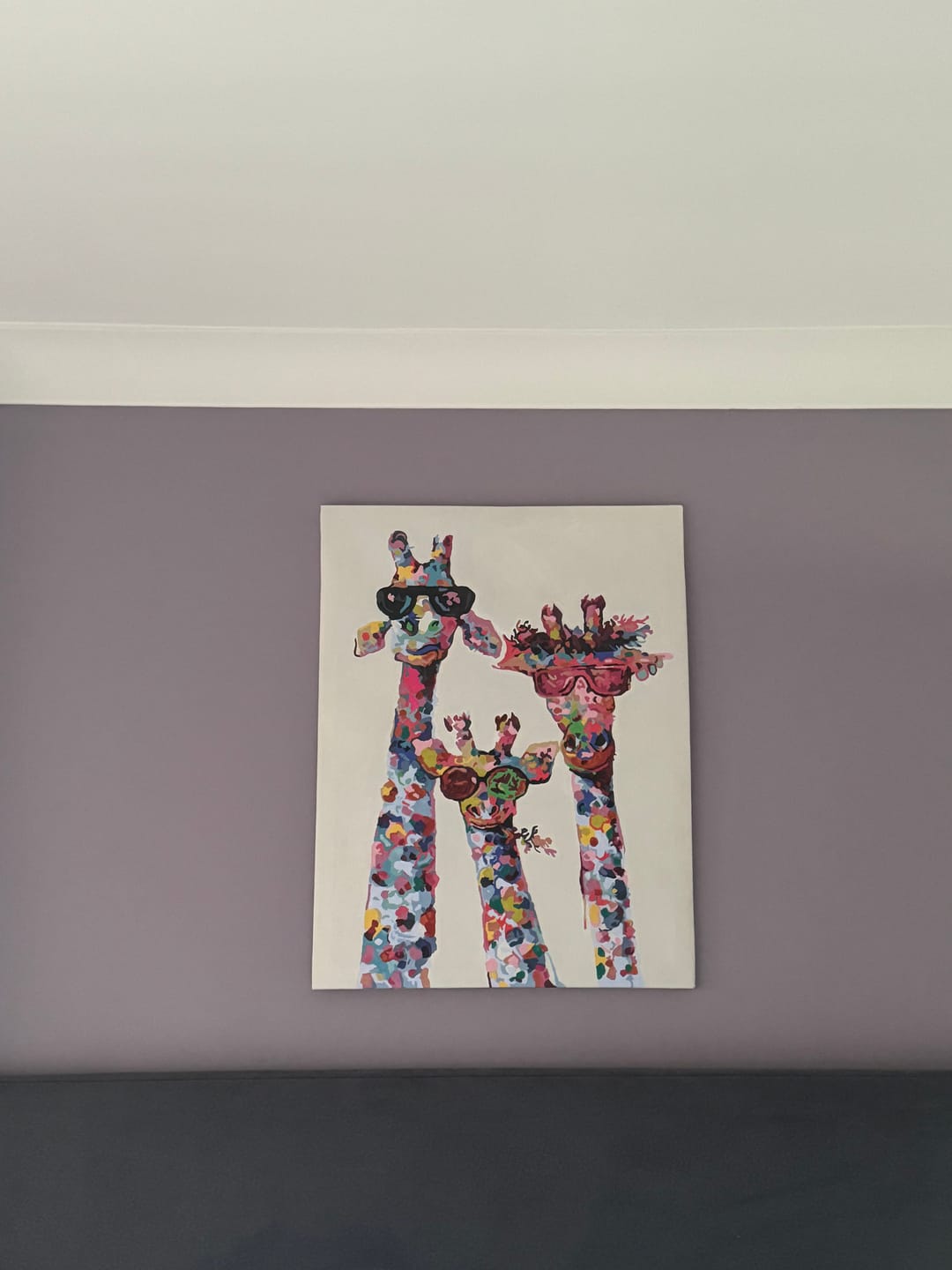 Customer photo review of Famille Girafes Pop art