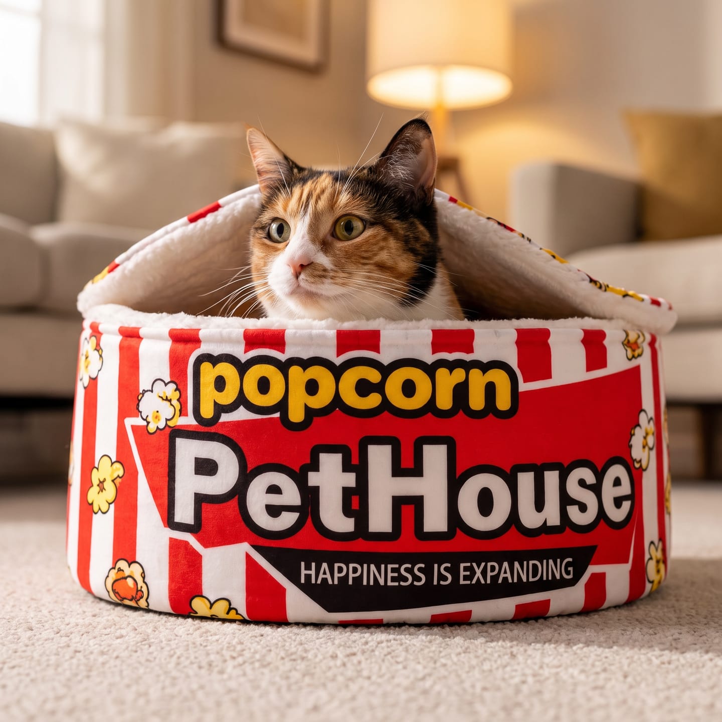 Customer photo review of Cama PopCorn para tu gato