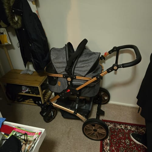 Customer photo review of Pet Stroller with ISO-FIX Car Carrier