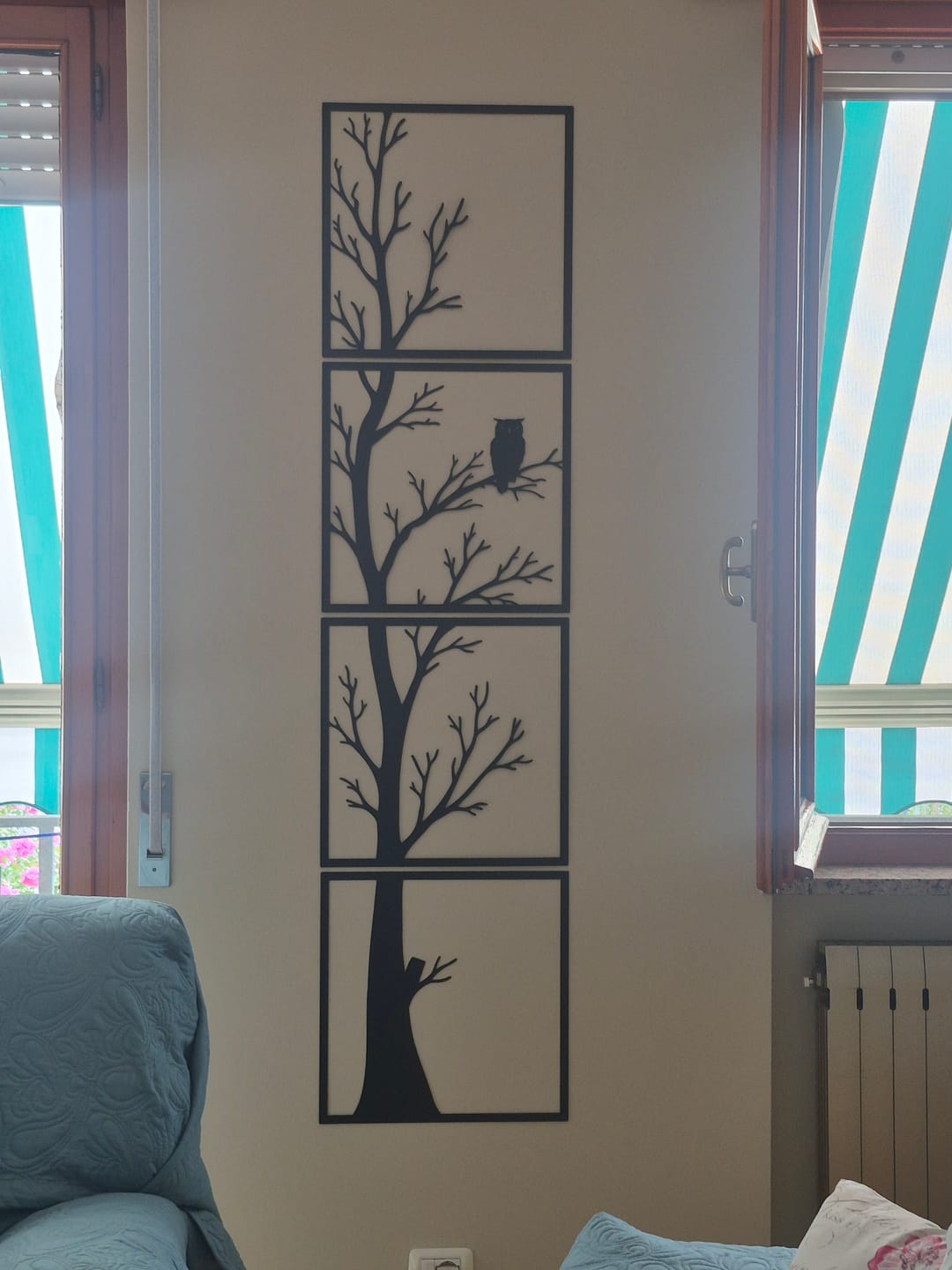 Customer photo review of Décoration Murale en Métal - Night watch