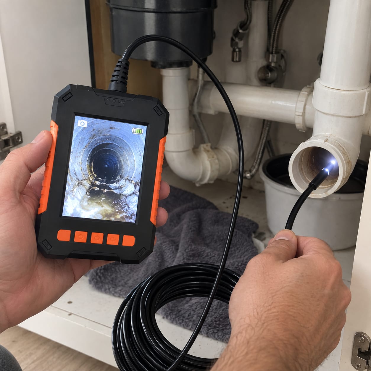 Customer photo review of InspectView - Portable Industrial Endoscope