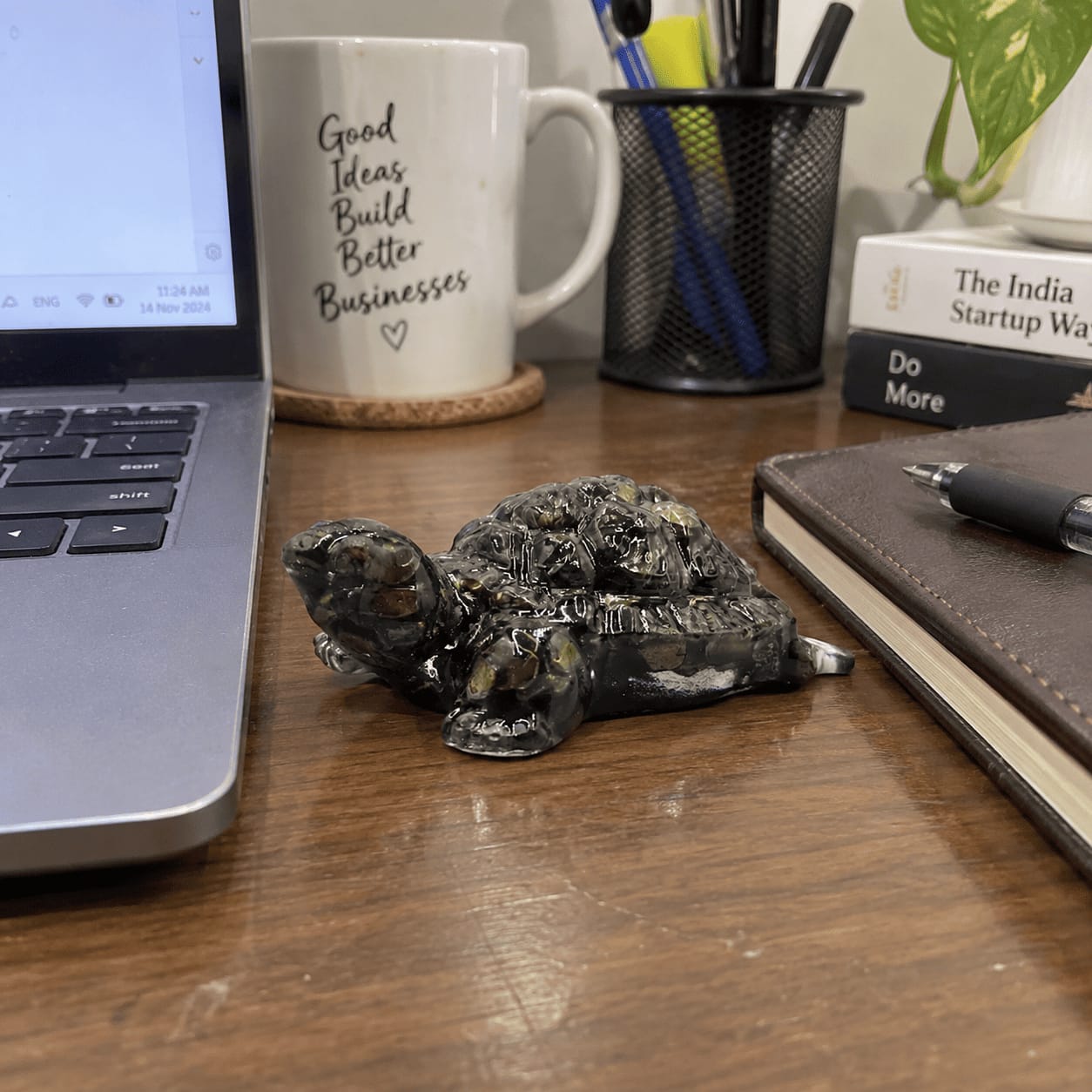 Customer photo review of Pyrite Tortoise Statue
