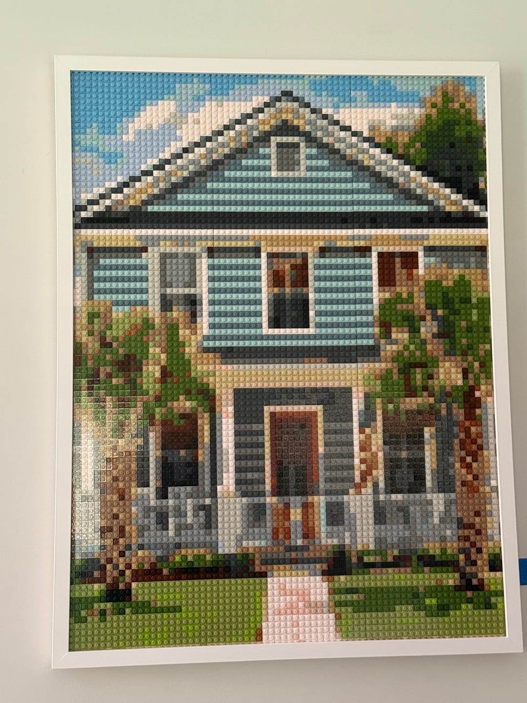 Customer photo review of Custom Design Brick Mosaic - 3x4 baseplates