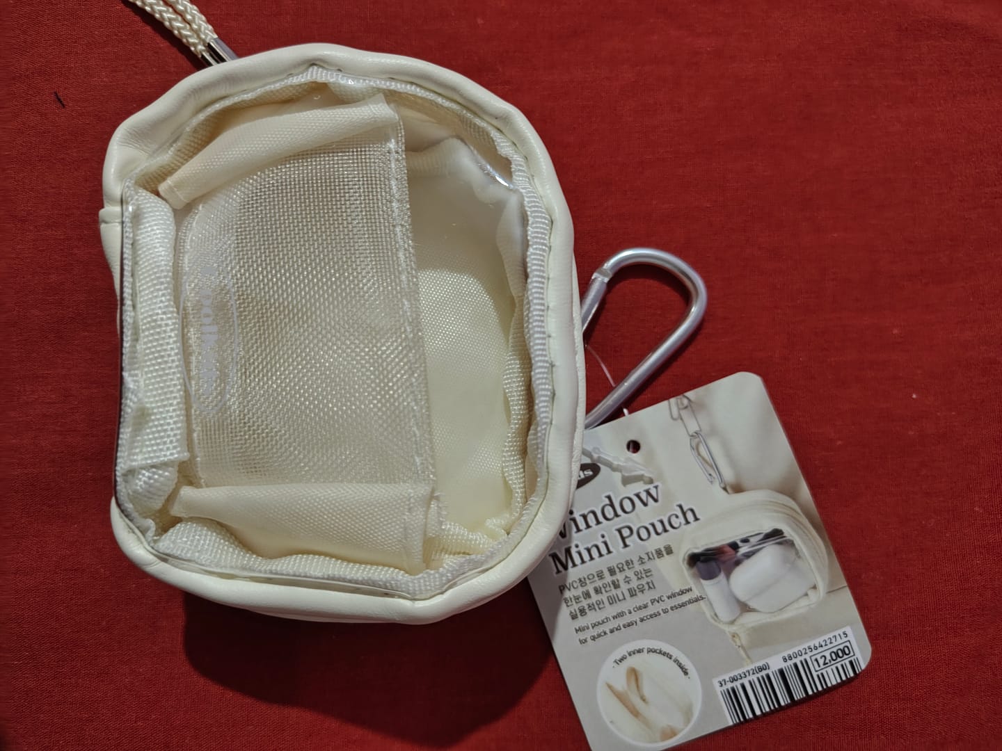 Customer photo review of CARABINER MINI POUCH IVORY