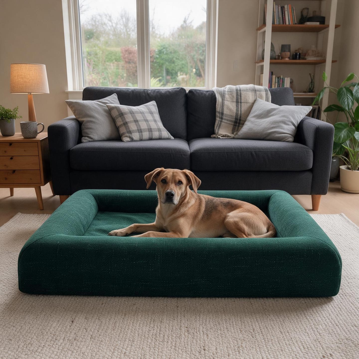 Customer photo review of Orthopedische Hondenbed - Floral Jacquard