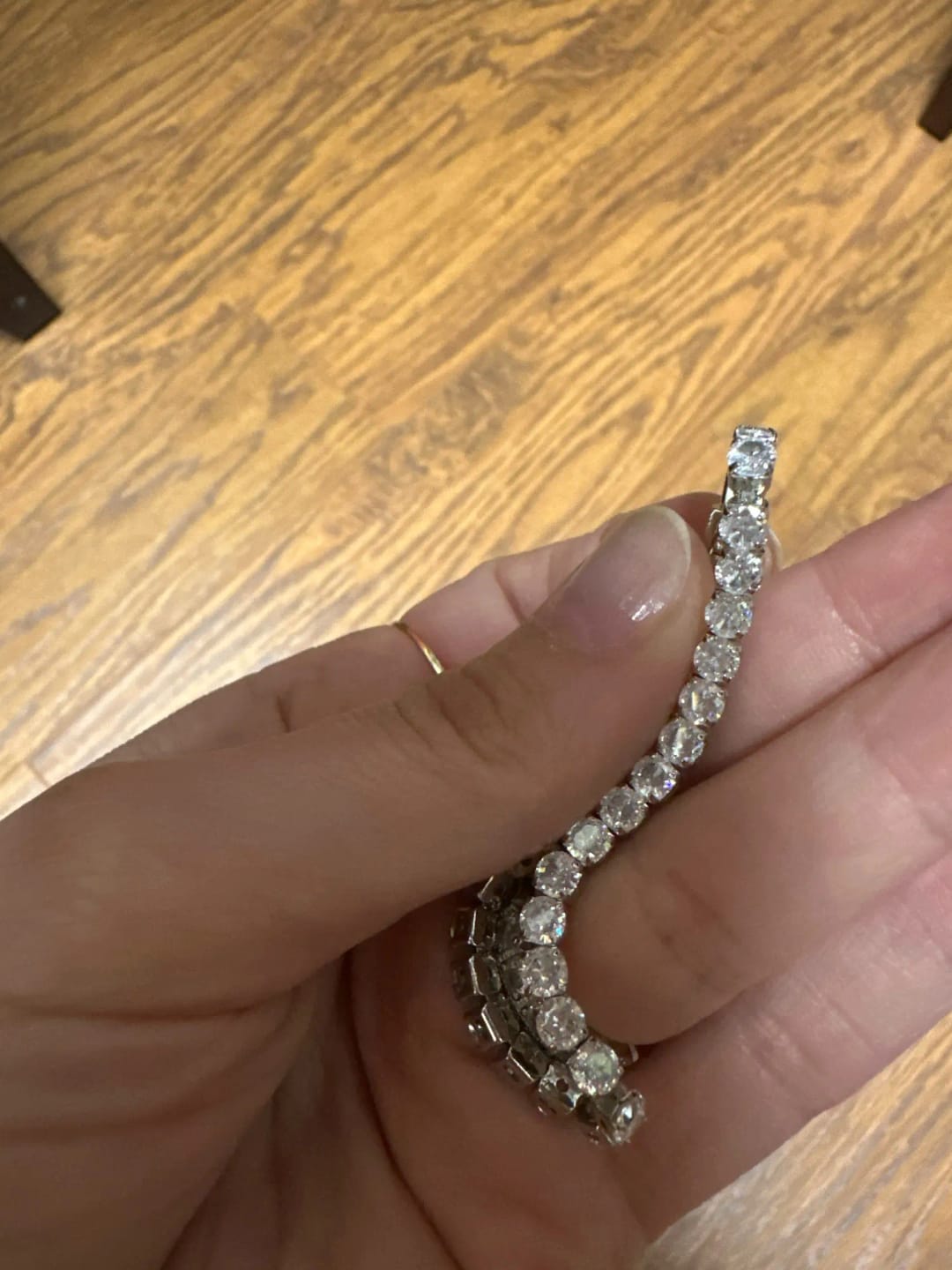 Customer photo review of Bracelet tennis (argent)