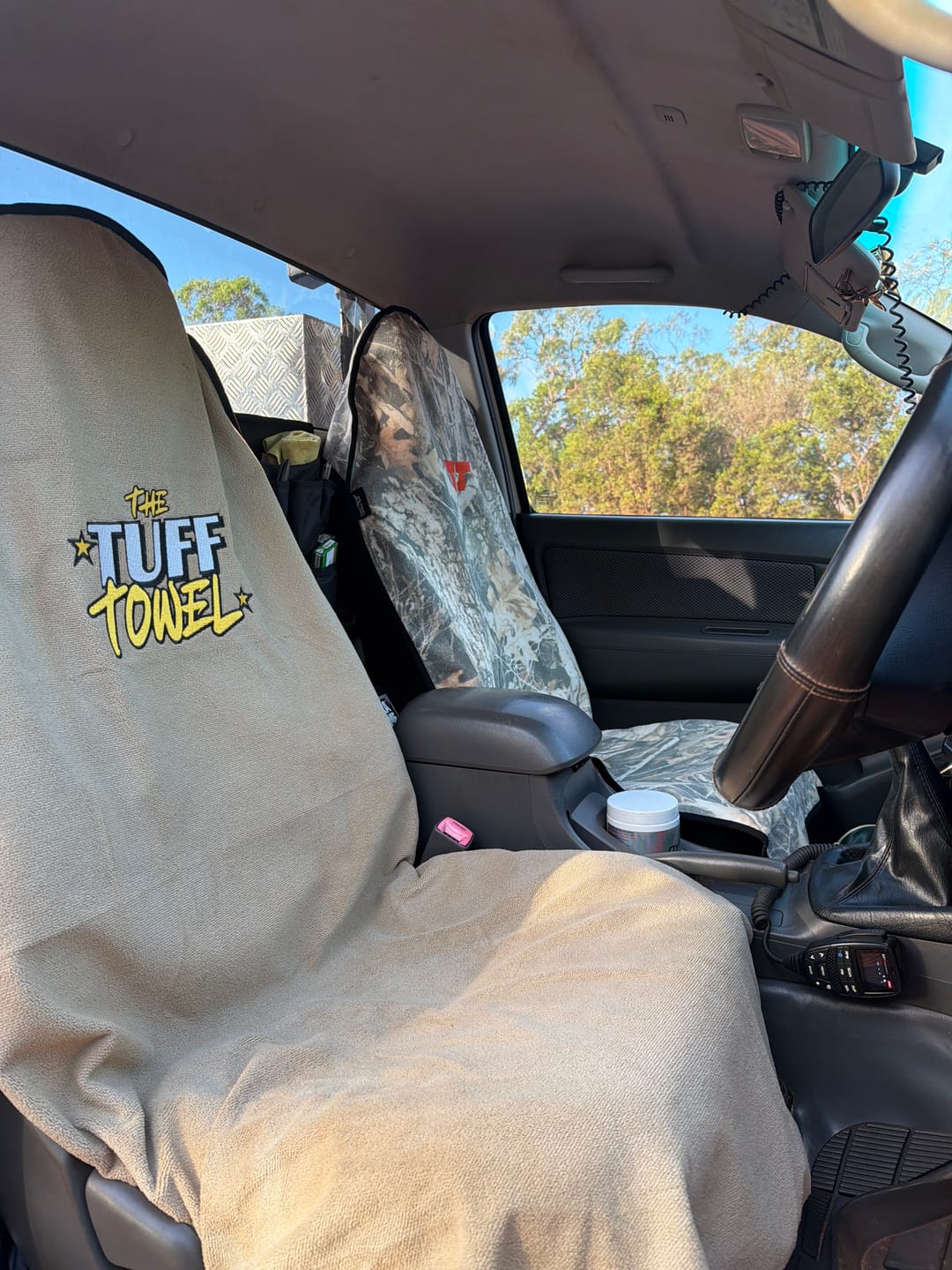 Customer photo review of Waterproof Car Towel Seat Cover